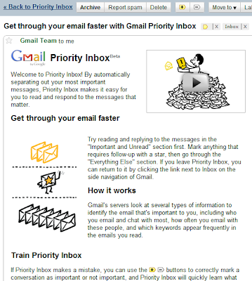 New GMail Priority Inbox 