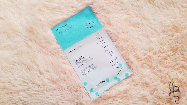 Review; common labs's Ggultamin B Real Jel Mask + First Impression