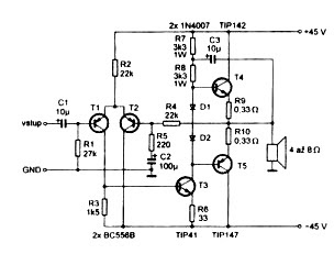 Perbedaan Sistem Power Amplifier  OTL OCL dan BTL Pasang 