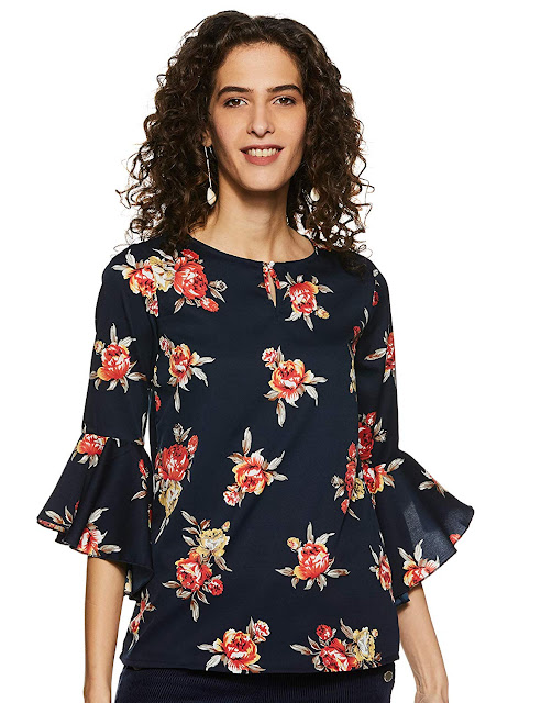 Styleville.in Women's Floral Regular Fit Top