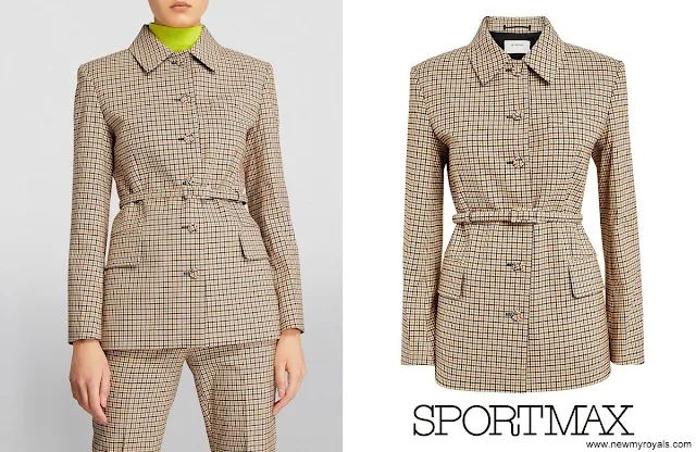 The Duchess of Edinburgh wore SPORTMAX Maresca Check Jacket