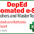 DepEd e-SAT Template for Teachers and Master Teachers (Self-Assessment Tool) RPMS SY 2021-2022