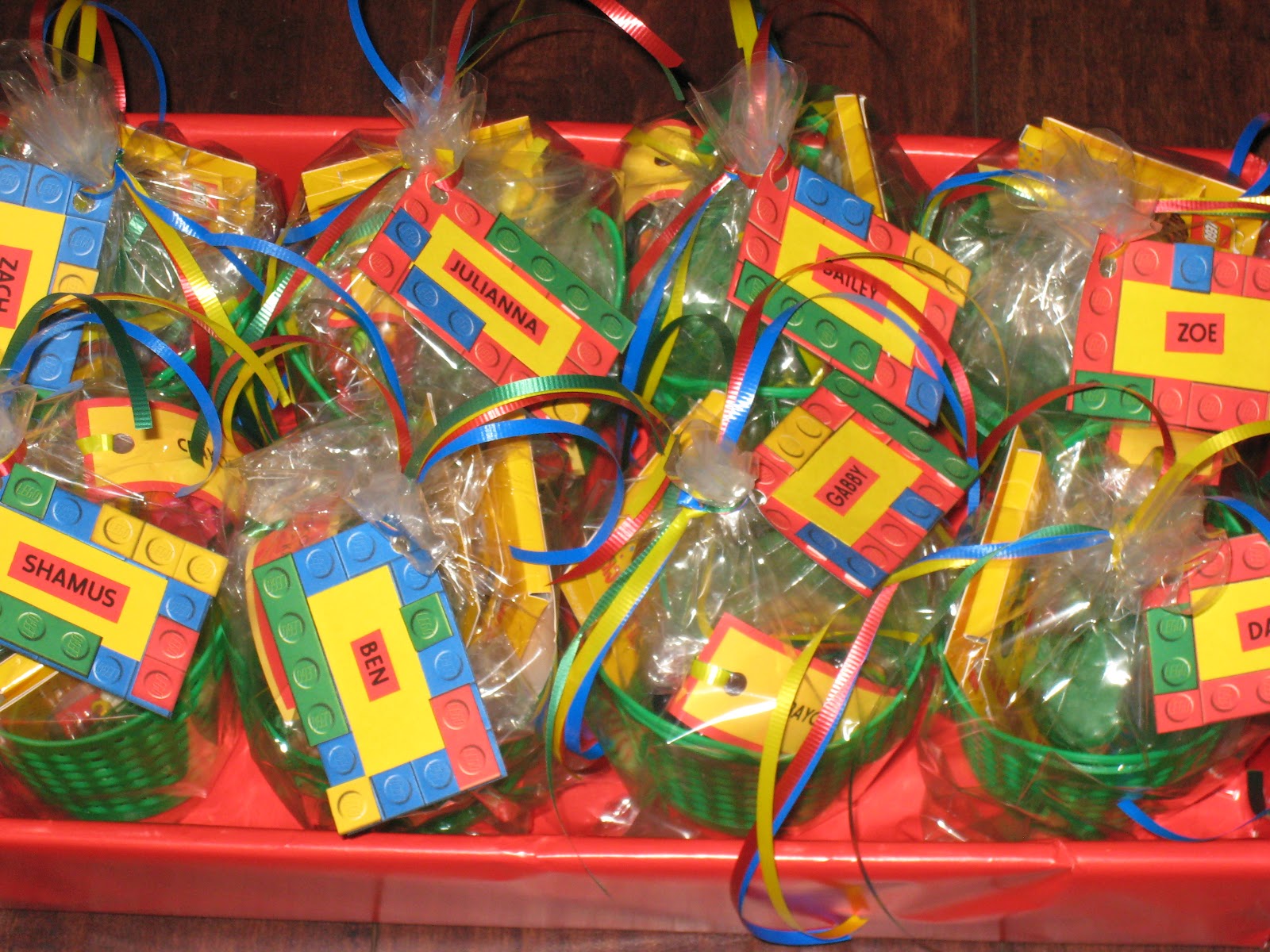 My Paper Productions Lego  Party  Favors 