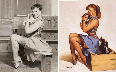 modelos reales de las pin-ups