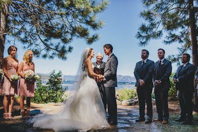 Lakeside wedding ceremony at the Gatekeeper's Museum Tahoe l Sun + Life Photo l Johnny B Video l Take the Cake Event Planning