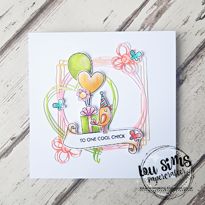 Tonic Studios Celebrate Life Garden Party clear stamps by Lou Sims