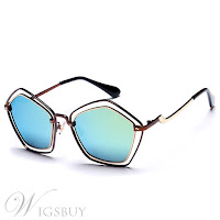 Round Pentagram Hollow Sunglasses