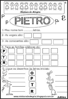 Brincando com o nome Pietro