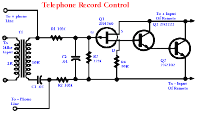 Telephone Record Control Circuit Diagram