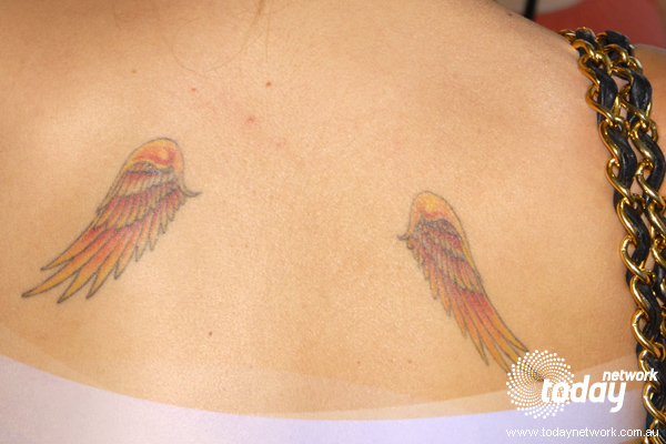 angel wing tattoos on back. Small Angel Wings Tattoos free