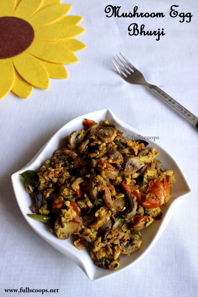 Mushroom Egg Bhurji