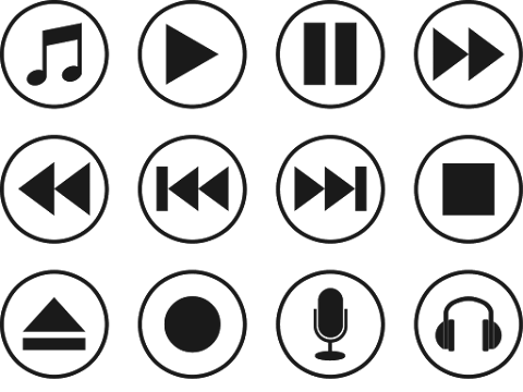 Tumblr Player Music Play Png : Player Icons Audio · Free vector graphic on Pixabay : Small music player to make a music player for your blog small like this: