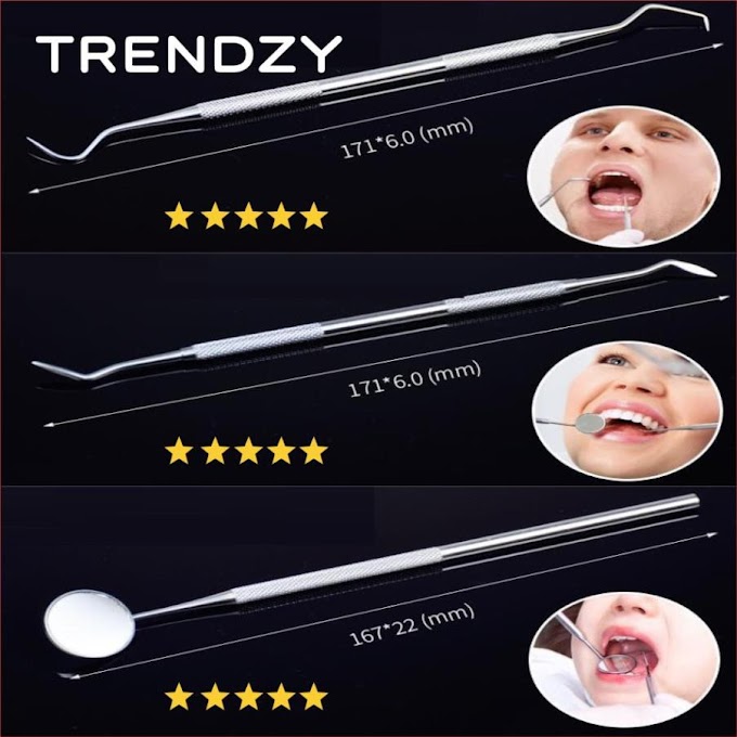 [Combo + 🎁 + Sale25%] Bộ cạo vôi răng inox cao cấp - Tẩy cao răng, vôi răng chuyên nghiệp tại nhà - chuẩn nha khoa