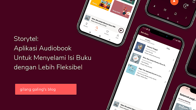 Mendengarkan buku di Aplikasi Audiobook Storytel