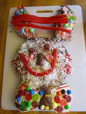 Kid Decorated Easter Bunny Cake from Think Magnet Kids