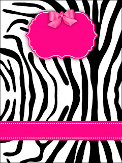  Zebra and Pink Free Printable Labels. 