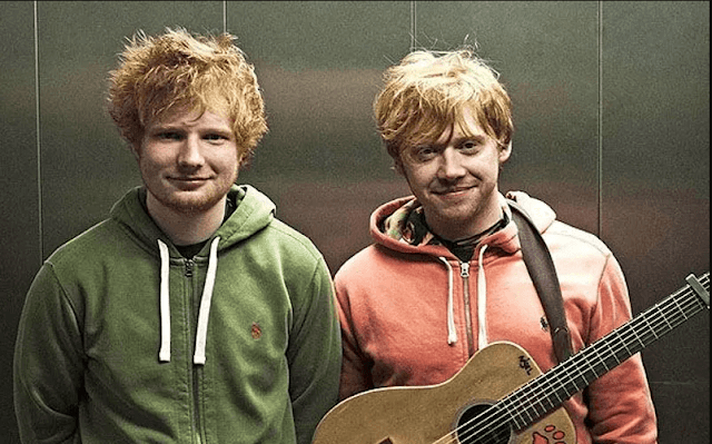 Rupert Grint and Ed Sheeran