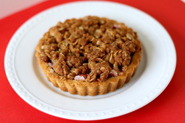 Rhubarb Tart with Brown Butter Streusel