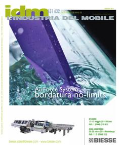 IDM L'Industria del Mobile 631/632 - Febbraio 2014 | ISSN 0019-753X | CBR 96 dpi | Bimestrale | Professionisti | Industria | Tecnologia | Legno
Rivista tecnica di documentazione e informazione per il settore del mobile. La rivista IDM L'Industria del Mobile viene letta da produttori di mobili e di semilavorati, progettisti, designer e operatori del settore in genere, dai responsabili di manifestazioni fieristiche, di associazioni ed enti, di istituti e scuole di formazione professionale. Ogni mese pubblica articoli e commenti riguardanti i diversi mercati nazionali, analisi, resoconti delle principali manifestazioni fieristiche e interviste con i protagonisti di questo settore, oltre a una nutrita serie di articoli specifici dedicati alle macchine e tecnologie per la lavorazione del legno, vernici, colle, utensili e attrezzi, materie plastiche, prodotti per la finitura, il rivestimento e l’imbottitura di mobili, accessori.