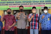 Wujudkan Pilkades Serentak Aman, Kapolresta Sidoarjo Mulai Cangkrukan Kamtibmas