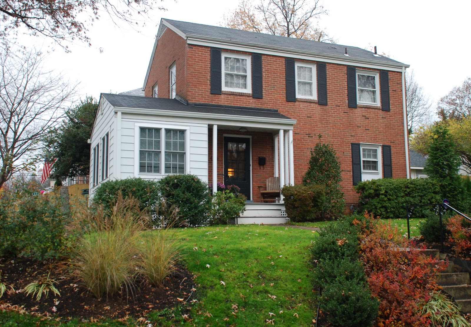 Red Brick Homes with Shutters