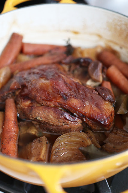 Le Creuset with lamb