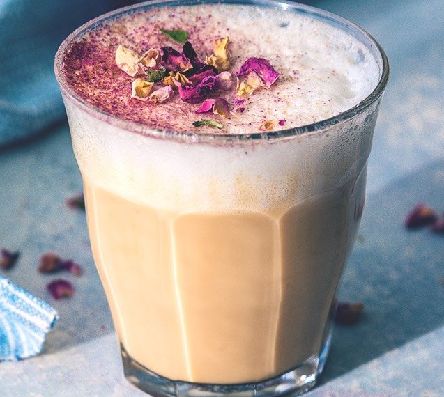 Rose & Earl Grey Tea Latte #drinks #coffee