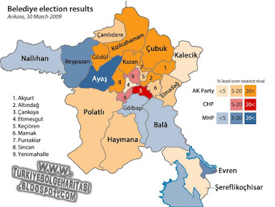 Ankara Bölgesi Haritasi Şehir