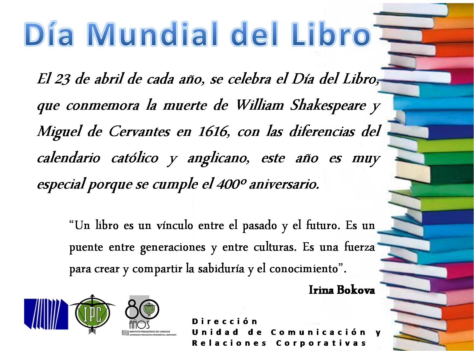 Noticias UPEL Caracas: Día del Libro