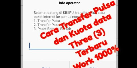 Cara Transfer Kuota 4g 3 Mudah Dan Simpel