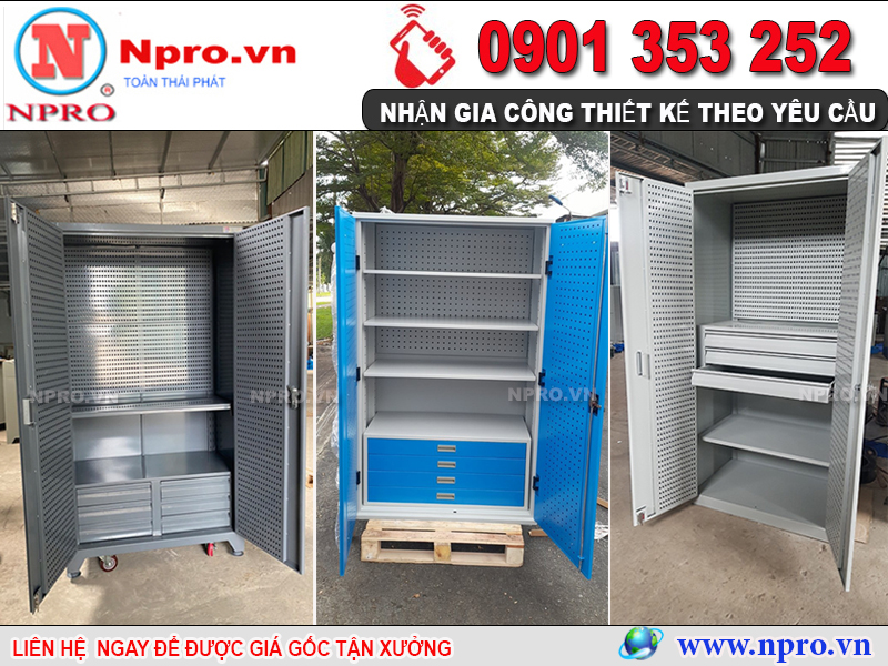 Tủ treo dụng cụ đồ nghề 2 cánh