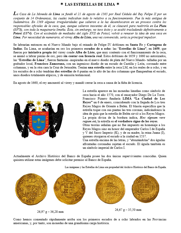 Las Estrellas de Lima. Los primeros ocho escudos en América L1