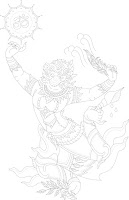 hanuman tattoo flash