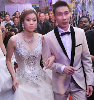 Lee Chong Wei with Wife Pics
