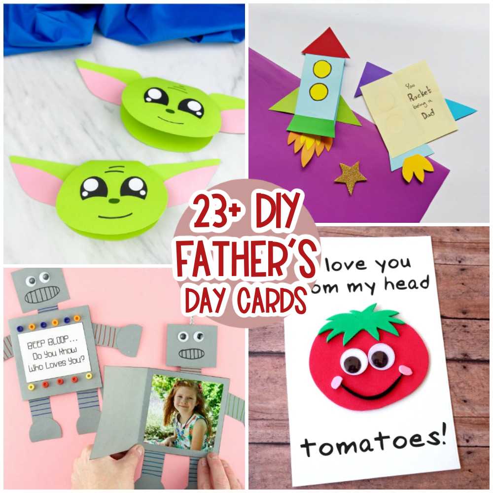 Cute Father's Day Cards for Kids to Make - Messy Little Monster