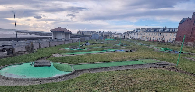 Crazy Golf in Troon. Photo by Simon Brown, January 2023