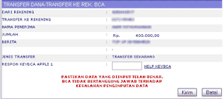 Cara Transfer Saldo Melalui Internet Banking BCA