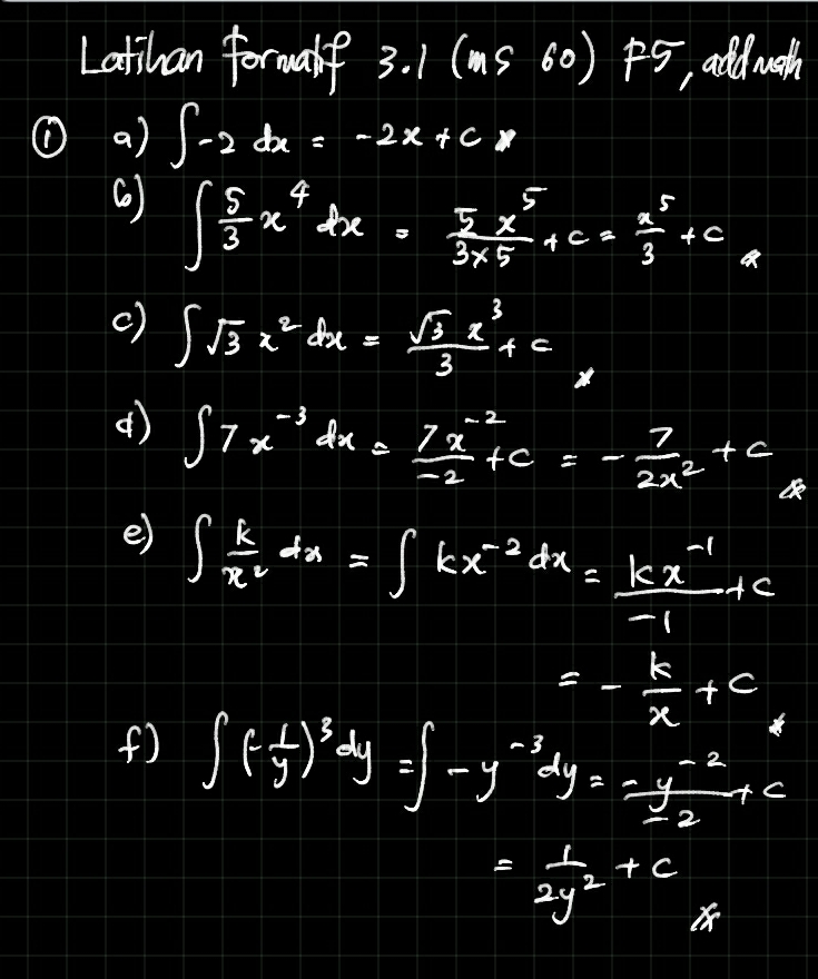 Cikgu Azman - Bukit Jalil: 3 1 Pengamiran Add Math Tingkatan 5