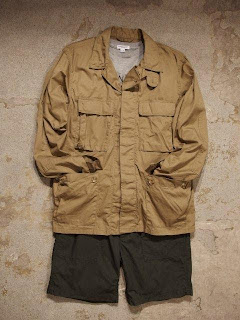 Engineered Garments & FWK by Engineered Garments Fatigue Short in Olive Cotton Ripstop Spring/Summer 2015 SUNRISE MARKET