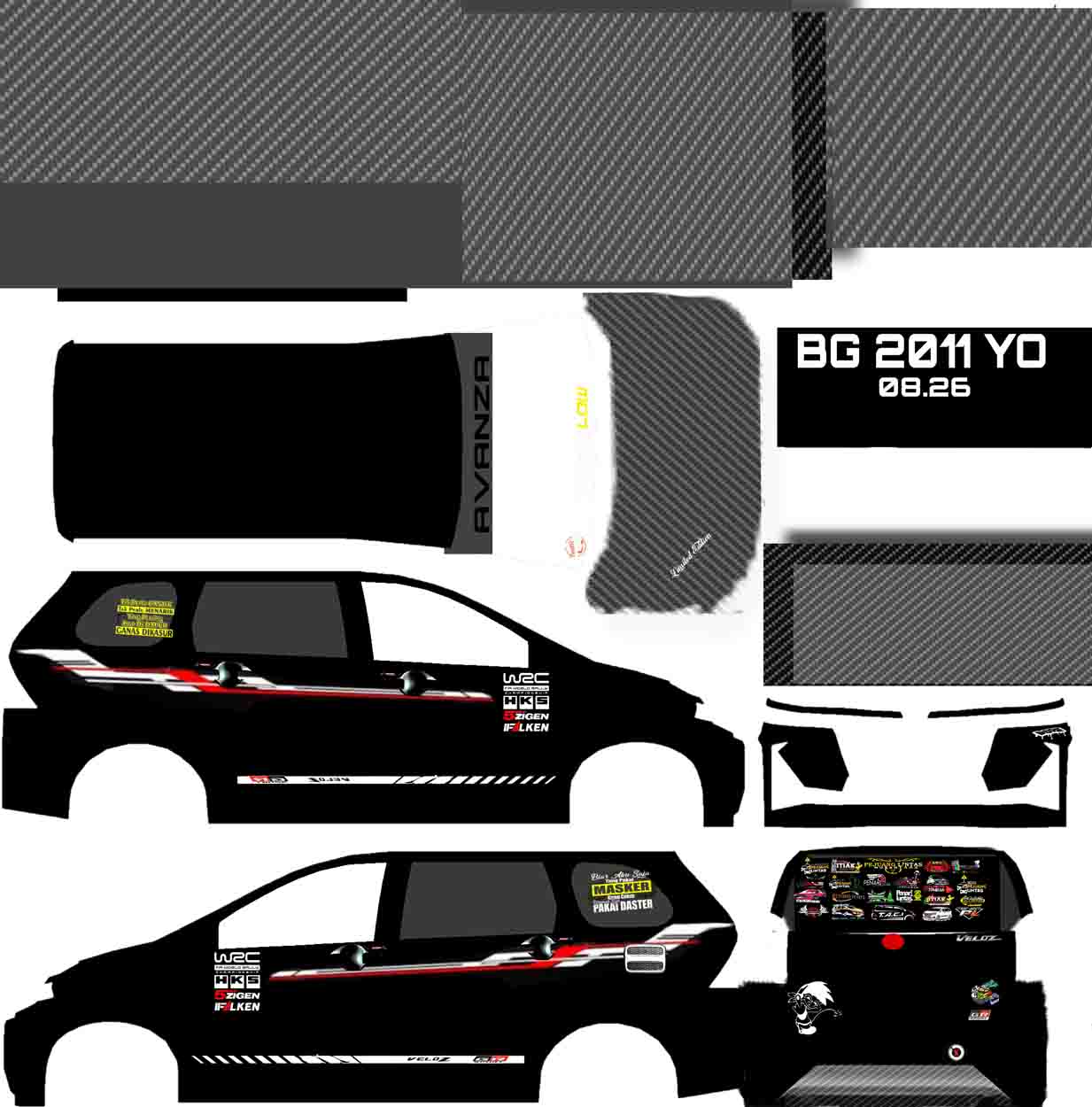 mod bussid travel avanza full stiker