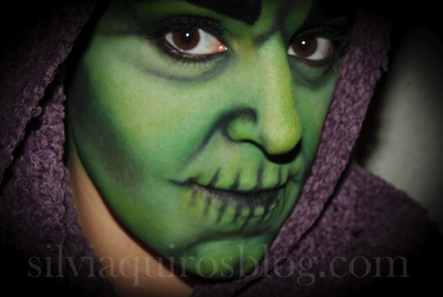 Maquillaje Halloween 17: Bruja, Halloween Make-up 17: Witch efectos especiales, special effects, Silvia Quirós