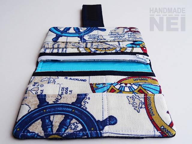 Handmade Nel: Дънково портмоне от плат "Пътешествие"