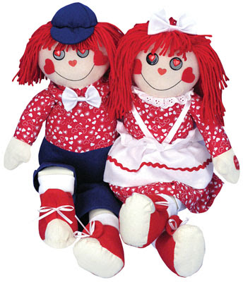 raggedy ann doll. The doll has an On/Off switch