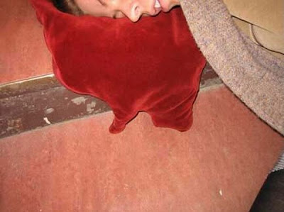 Blood Puddle Pillow Seen On www.coolpicturegallery.net