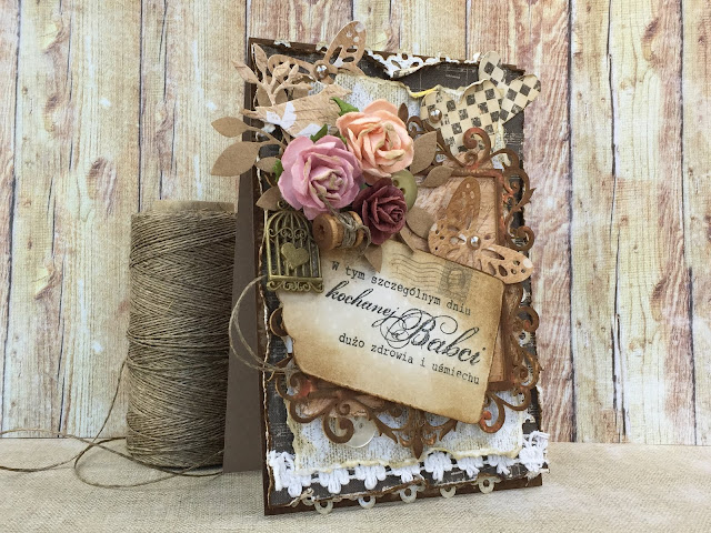 scrapbooking vintage card