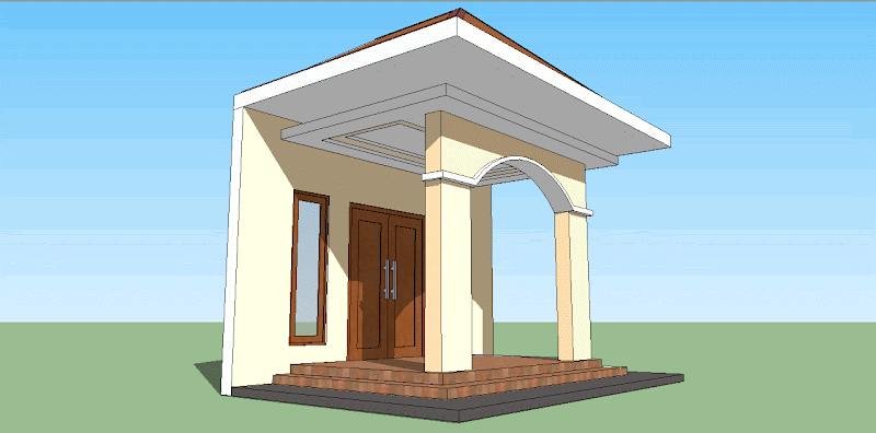 Sketsa Teras Joglo Minimalis, Yang Indah!