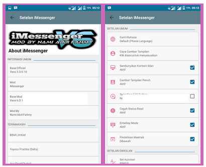 Kumpulan BBM MOD Official Transparan Full DP Apk V3.2.0.6 Terbaru 