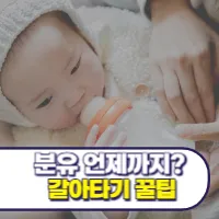 분유 언제까지 먹나요