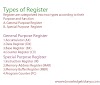 Types of Register