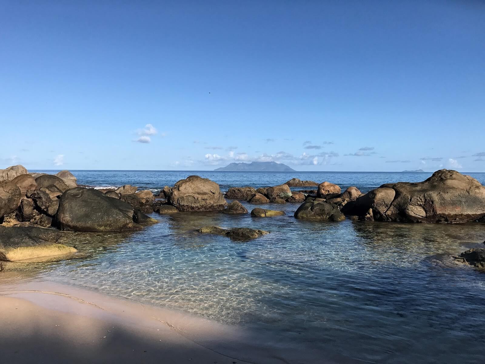 Anse Carana Beach at Mahe Island, Seychelles